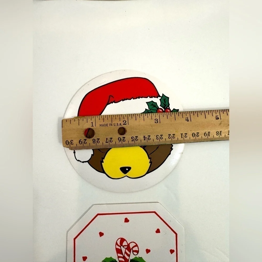 VTG Holiday Coordinates 8 Piece Set Table Fashion Christmas Place Mats Coasters